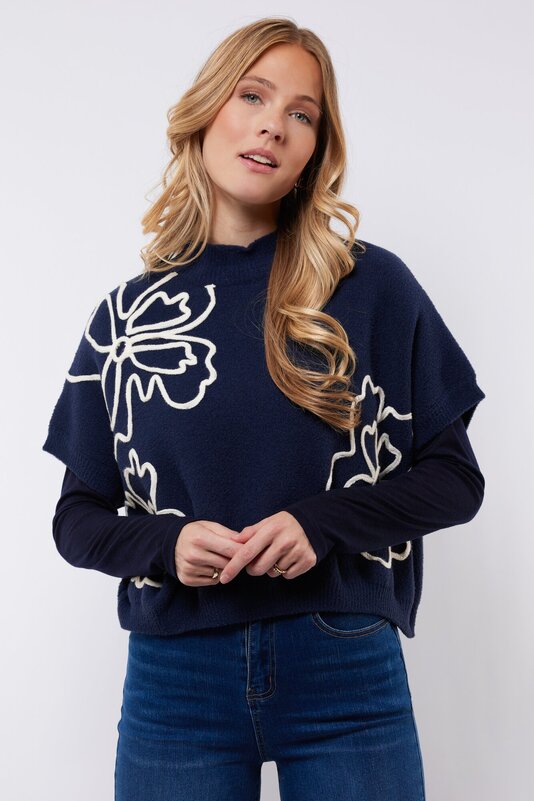 Gilet van het merk C&s The Label in het Blauw