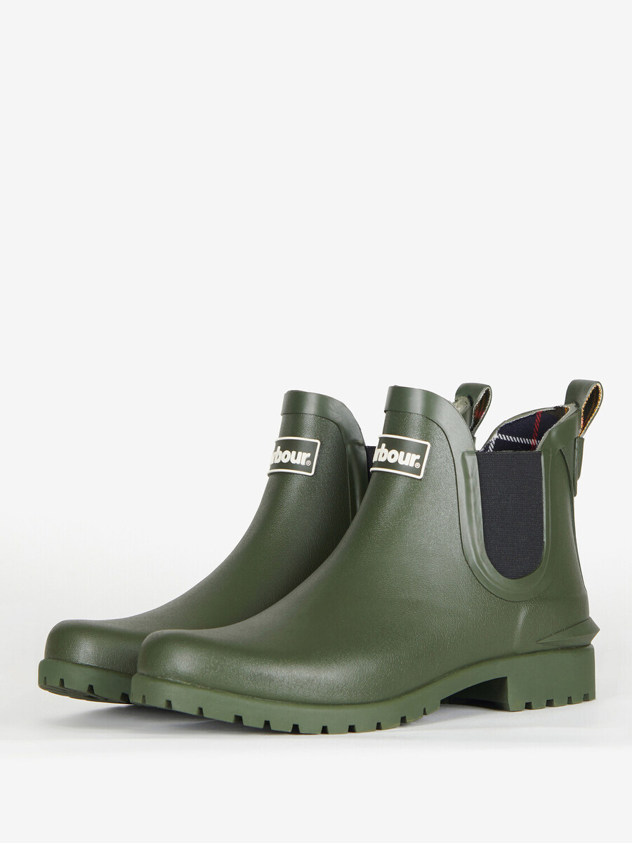 Schoenen van het merk Barbour in het Groen