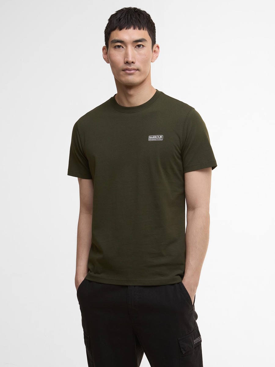 T-shirt van het merk Barbour International in het Kaki