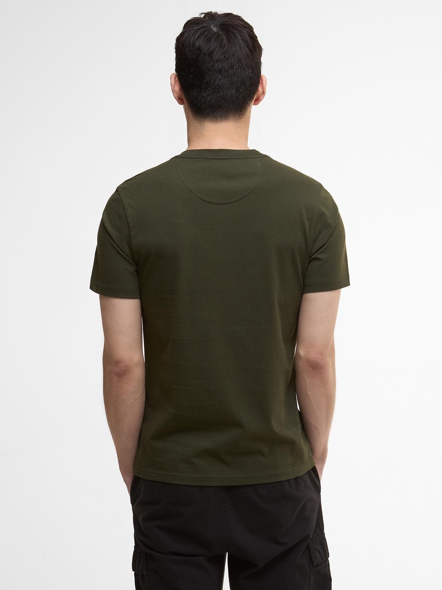 T-shirt van het merk Barbour International in het Kaki