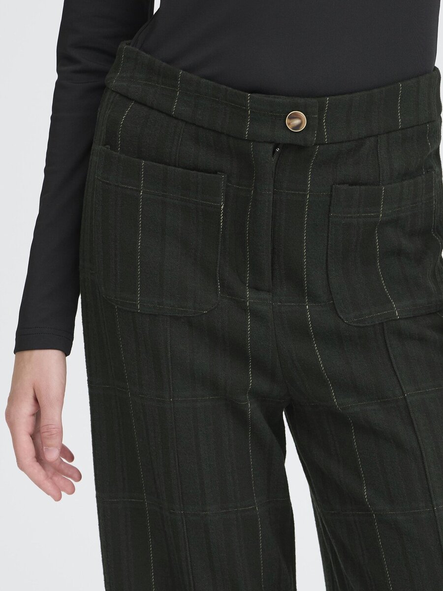 Broek van het merk Ichi in het Zwart