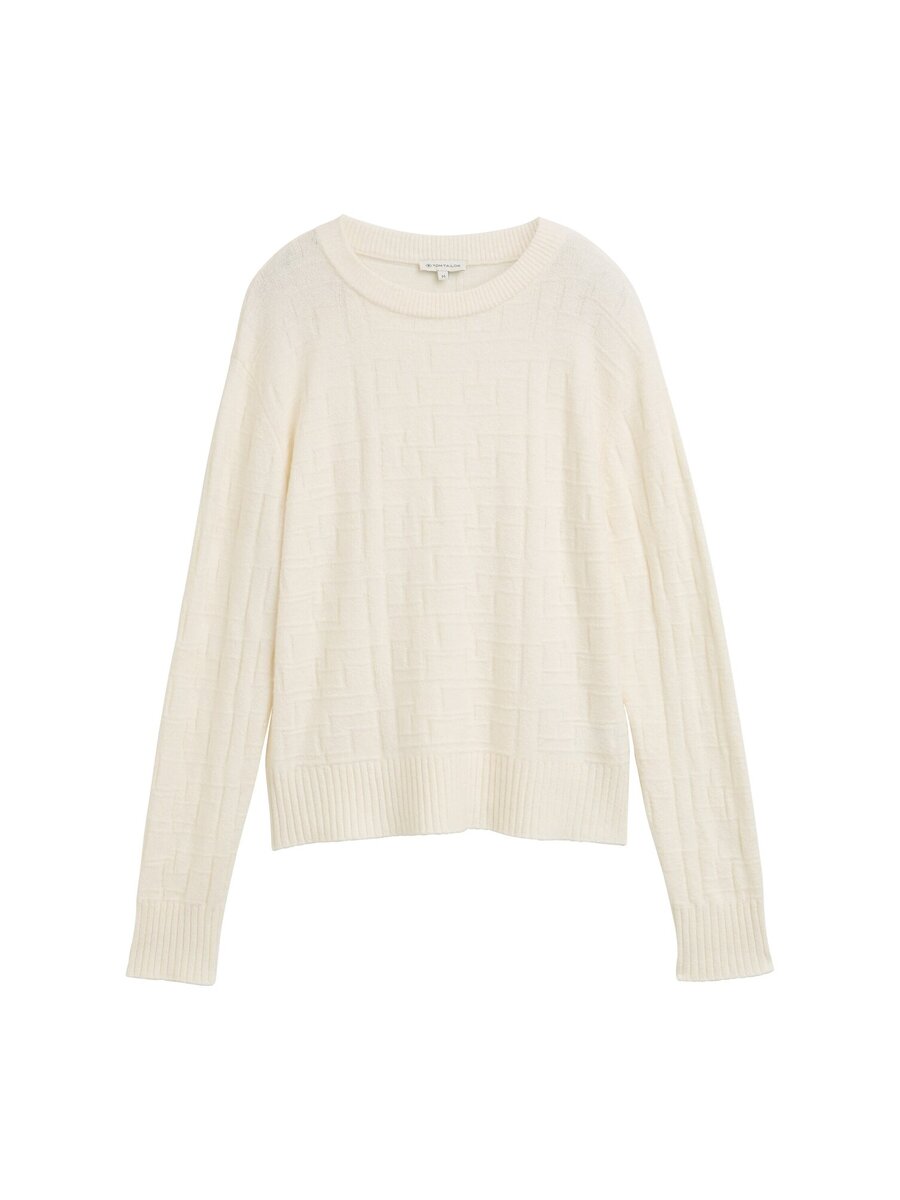 Pull van het merk Tom Tailor in het Wit