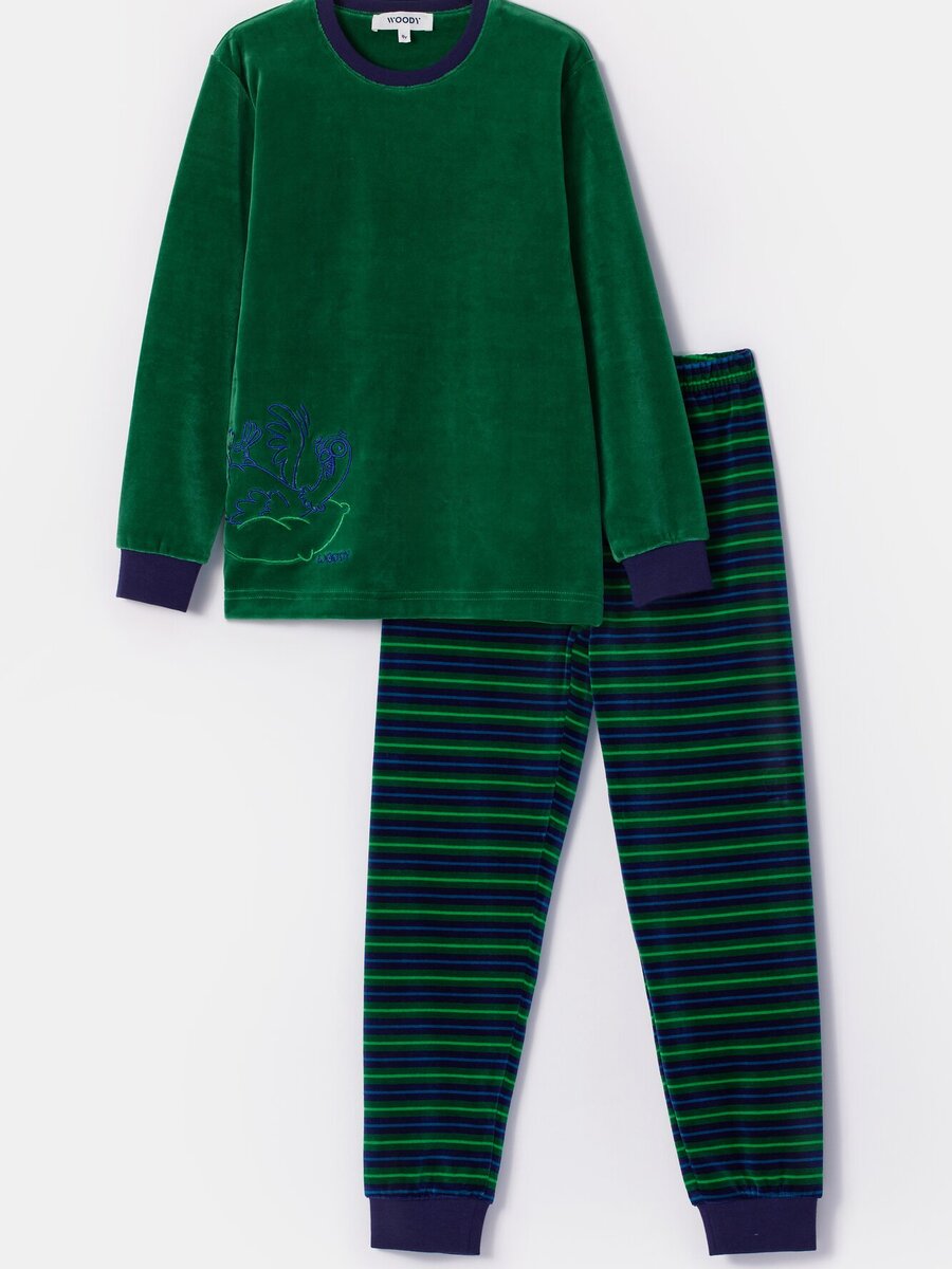 Pyjama van het merk Woody in het Groen