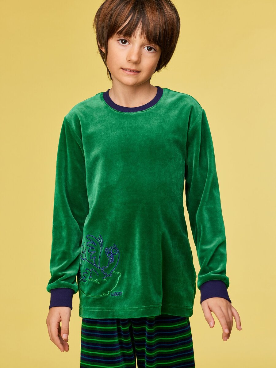 Pyjama van het merk Woody in het Groen