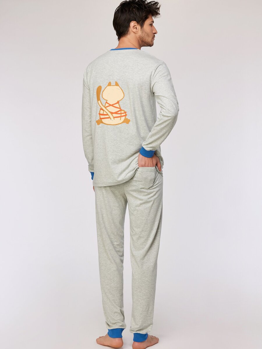 Pyjama van het merk Woody in het Grijs