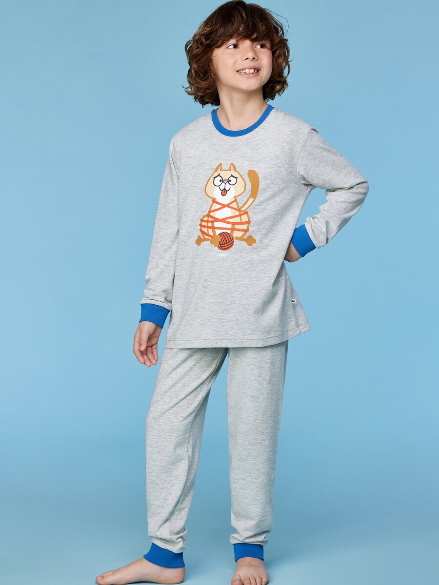 Pyjama van het merk Woody in het Grijs