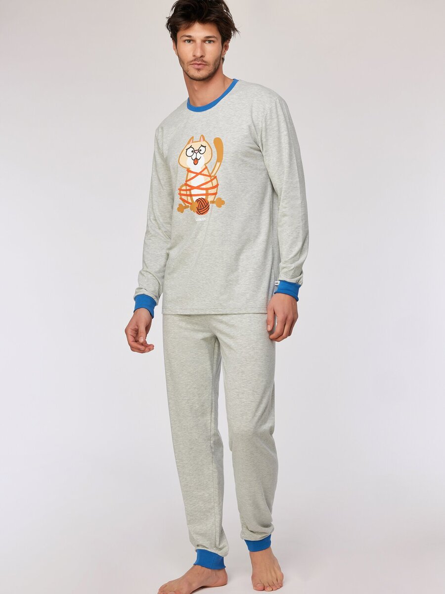 Pyjama van het merk Woody in het Grijs