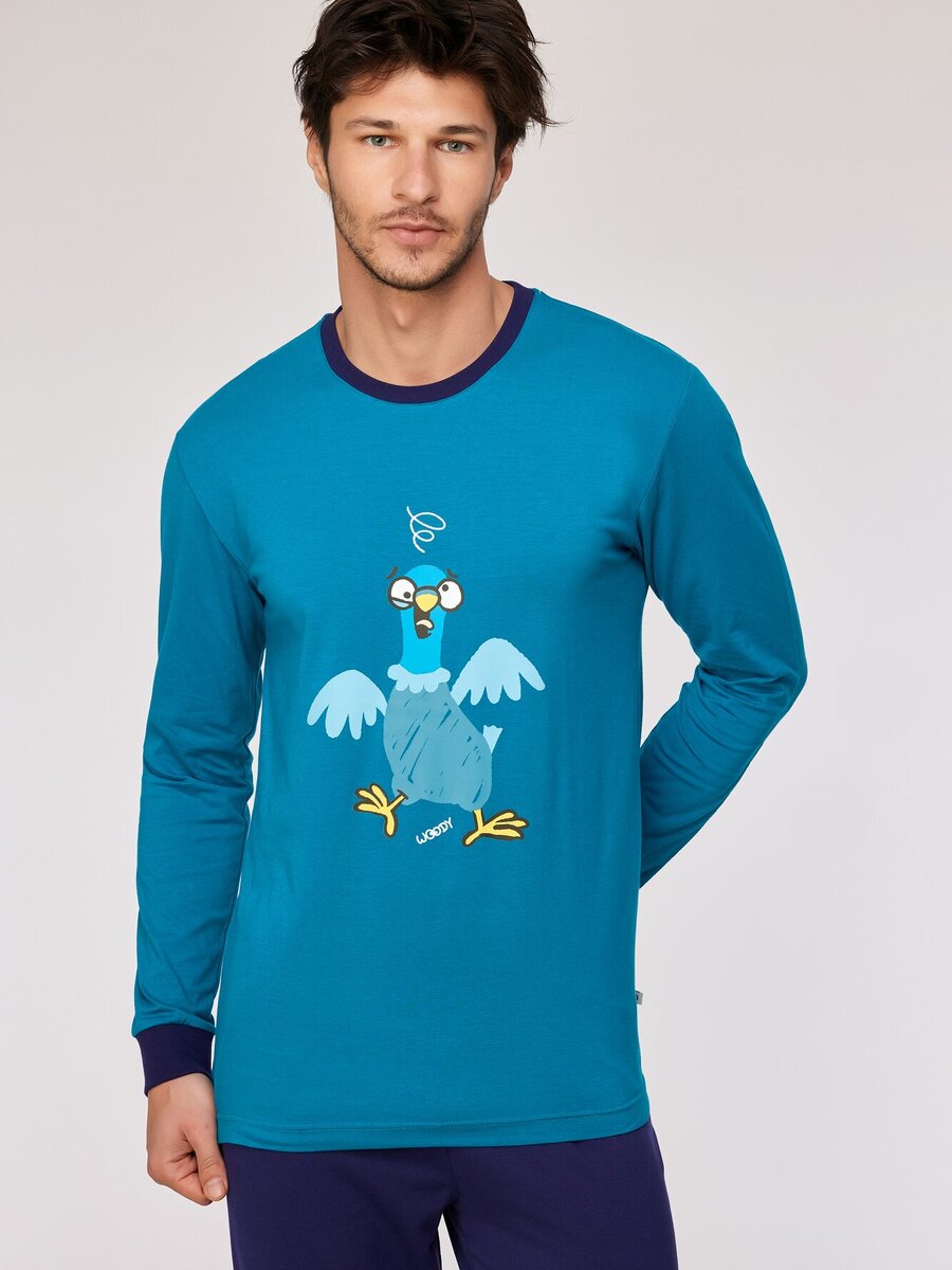 Pyjama van het merk Woody in het Blauw
