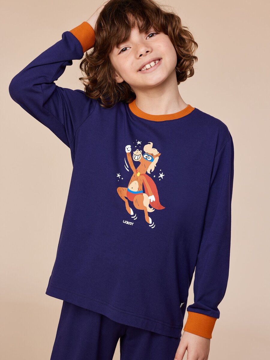 Pyjama van het merk Woody in het Blauw