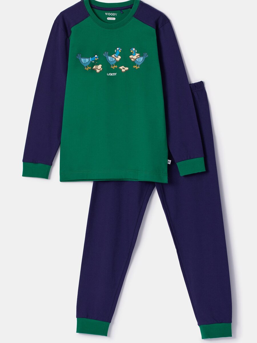 Pyjama van het merk Woody in het Groen