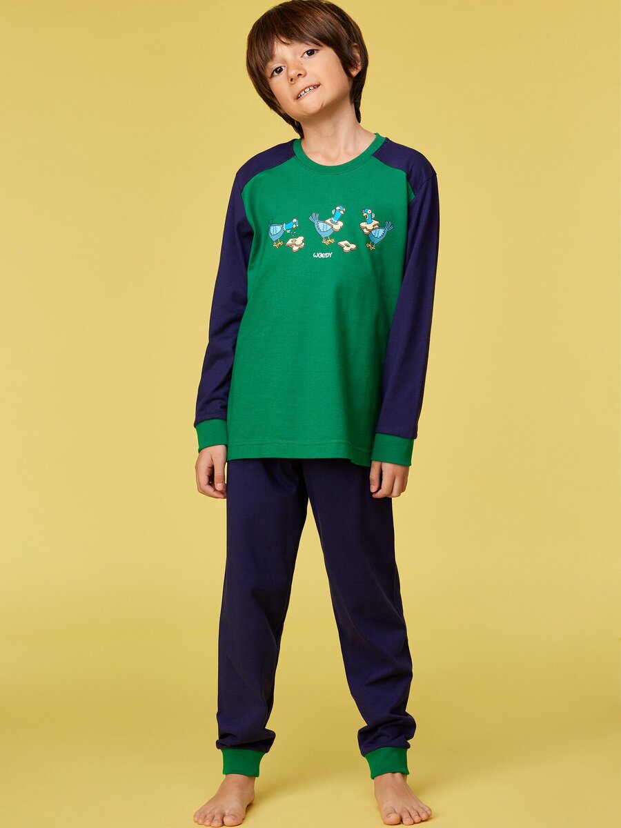 Pyjama van het merk Woody in het Groen