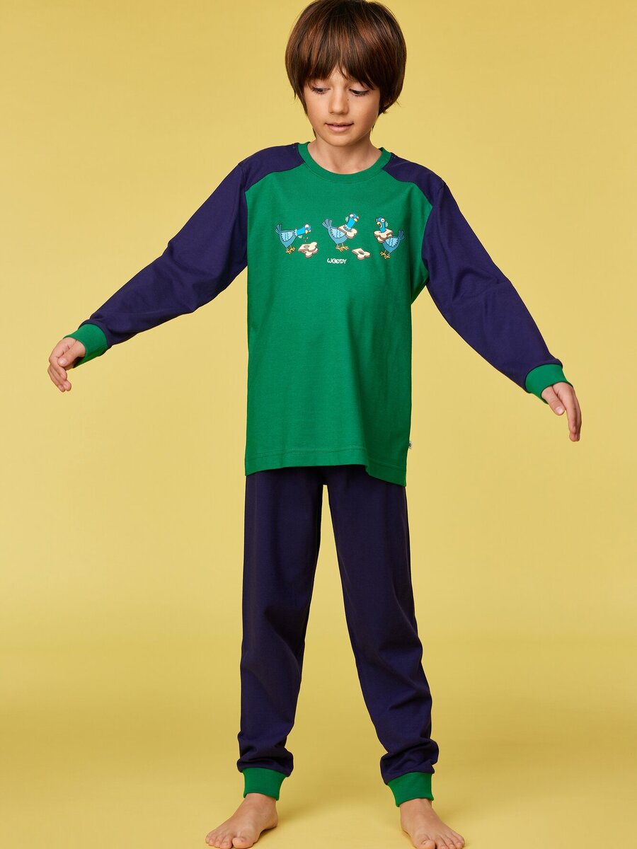 Pyjama van het merk Woody in het Groen