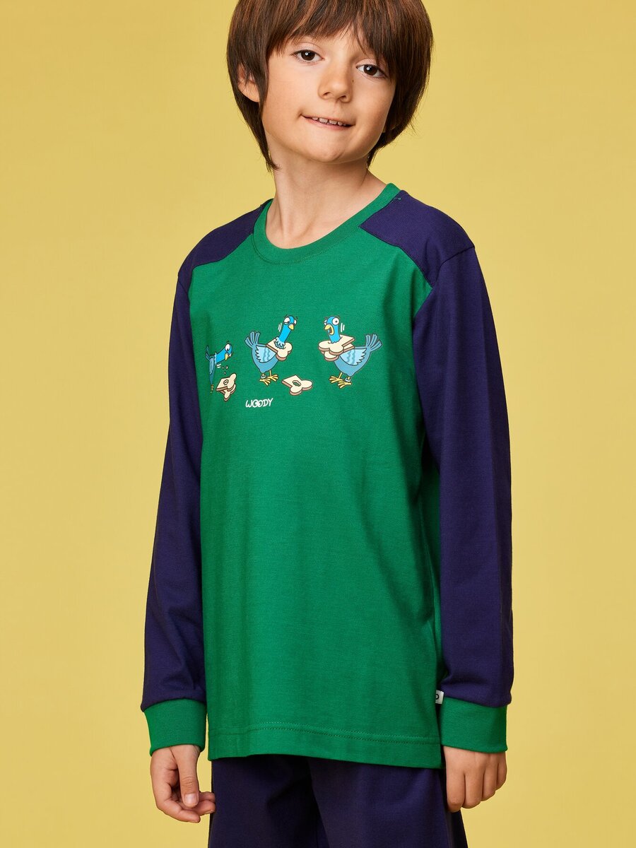 Pyjama van het merk Woody in het Groen
