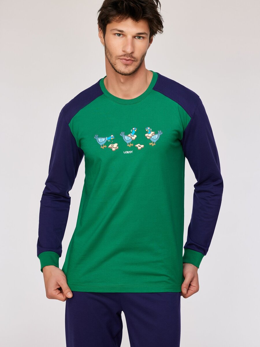 Pyjama van het merk Woody in het Groen