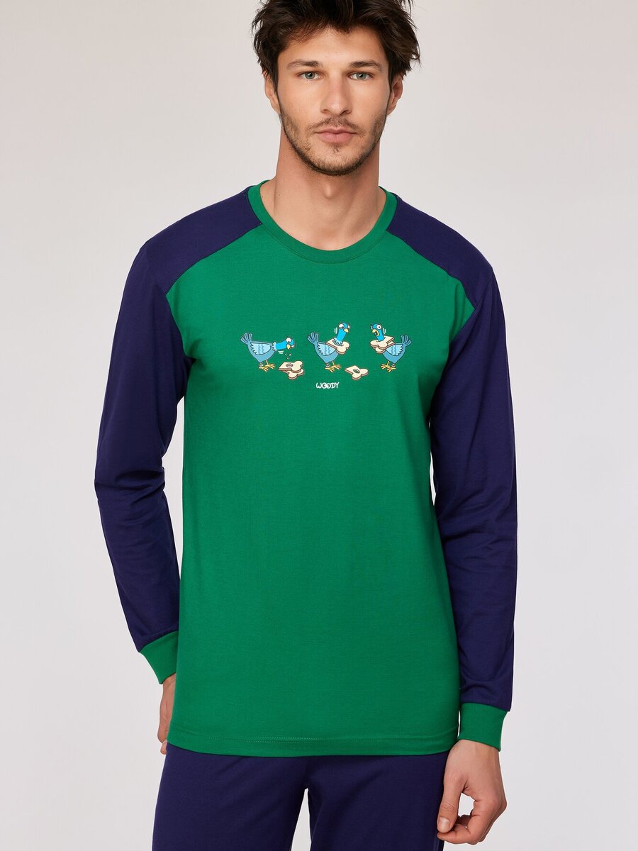 Pyjama van het merk Woody in het Groen