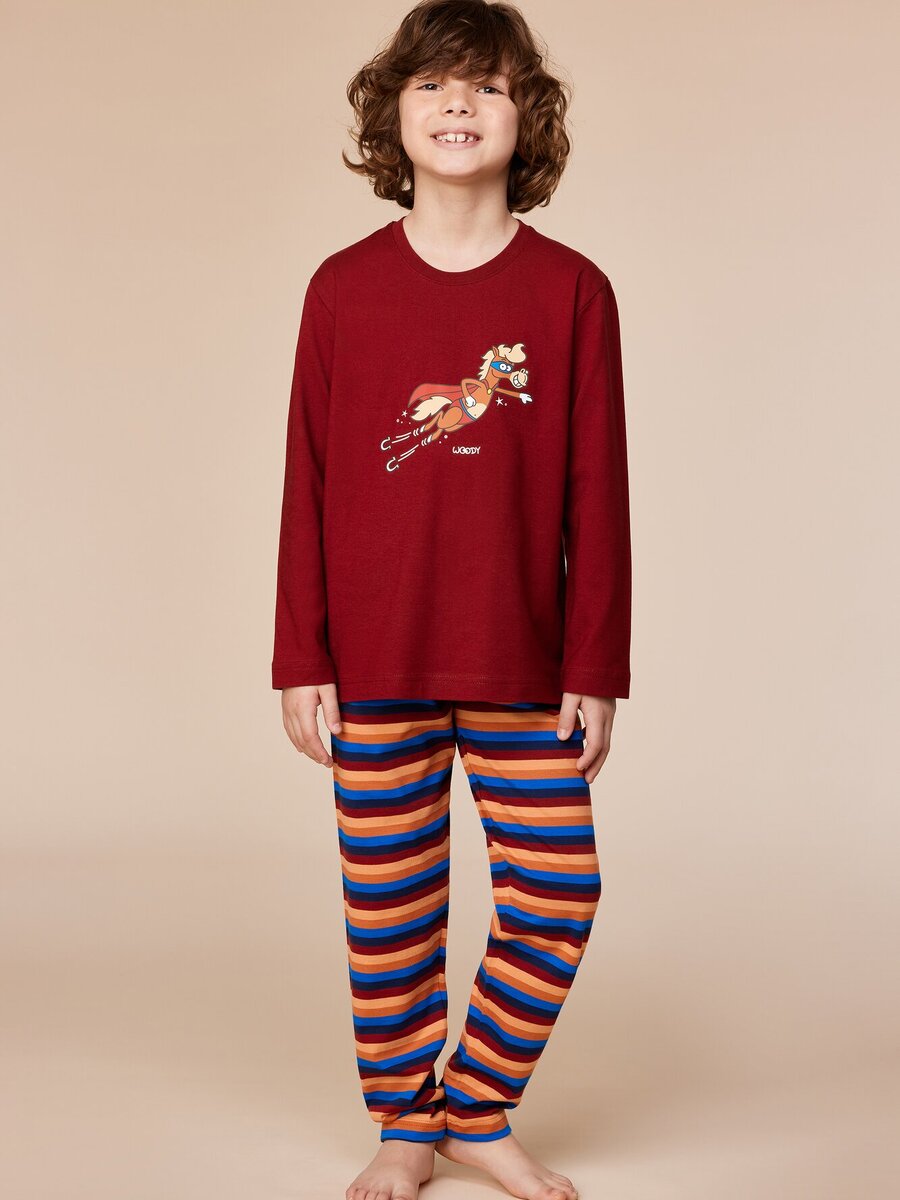 Pyjama van het merk Woody in het Rood