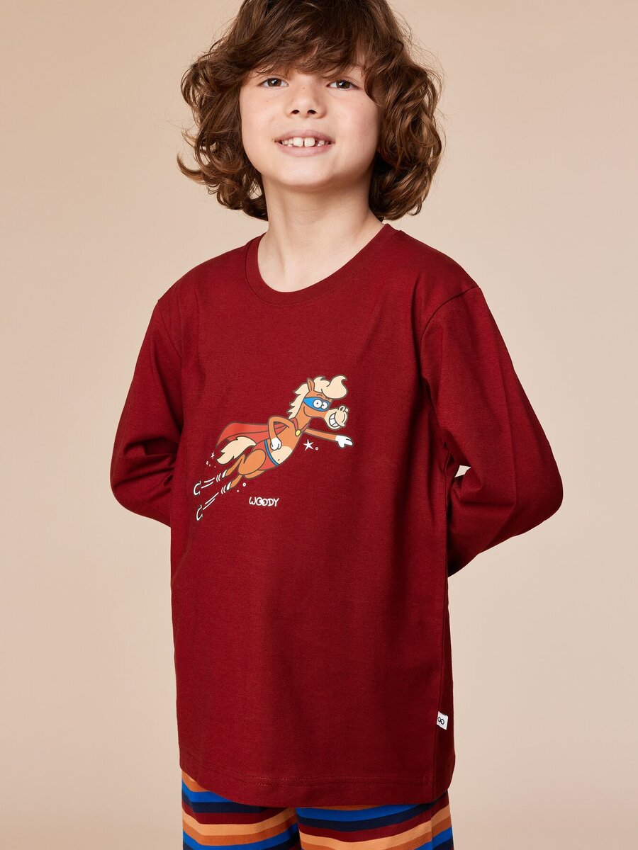 Pyjama van het merk Woody in het Rood