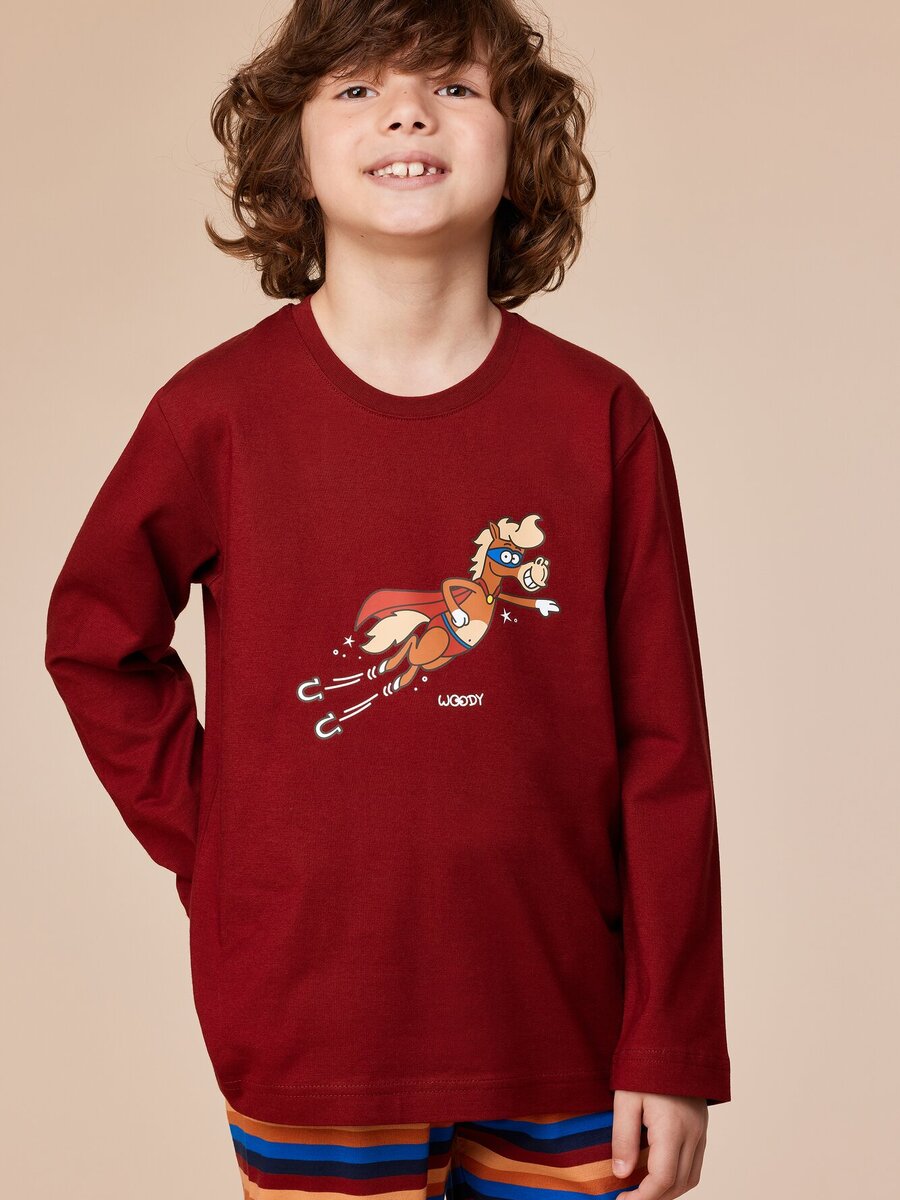 Pyjama van het merk Woody in het Rood