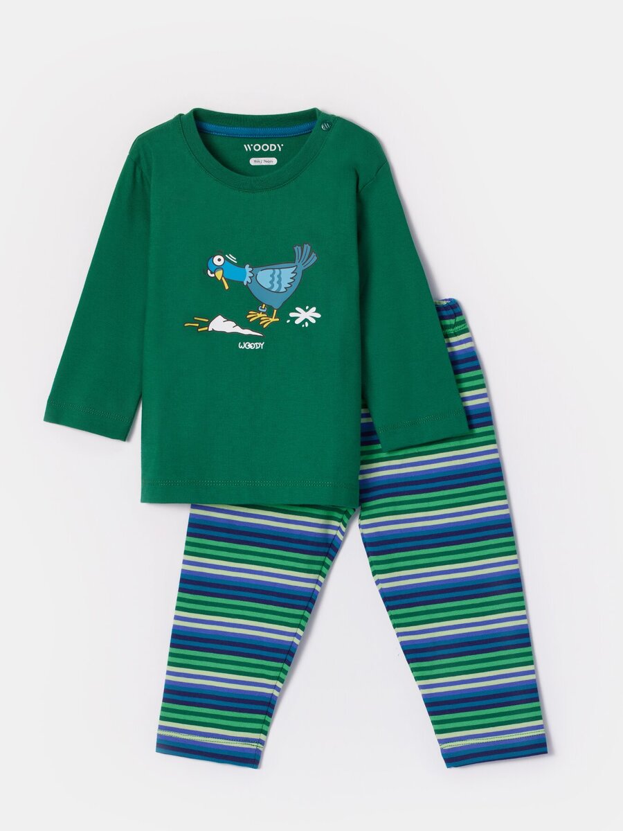 Pyjama van het merk Woody in het Groen