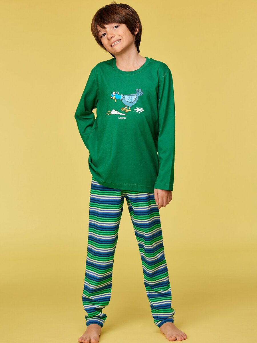 Pyjama van het merk Woody in het Groen Pyjama van het merk Woody in het Groen