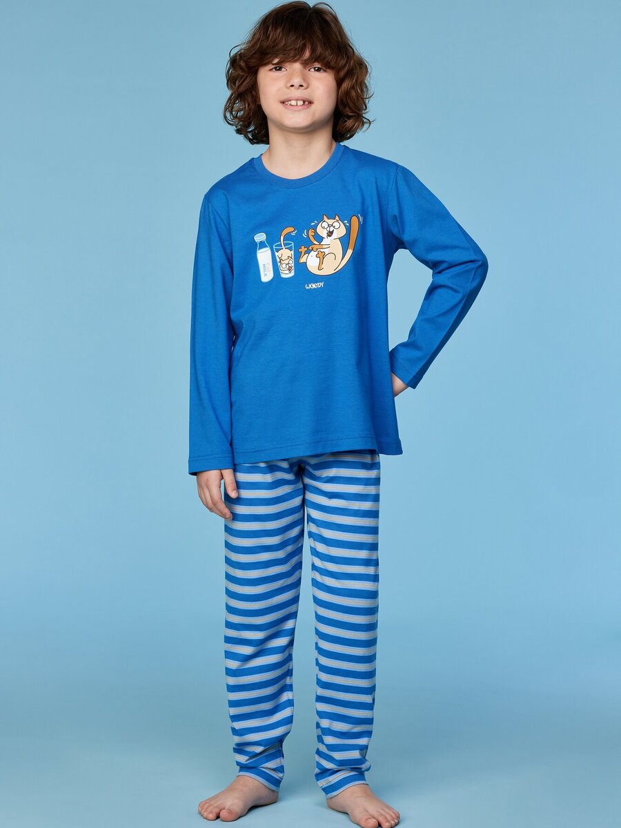 Pyjama van het merk Woody in het Marine