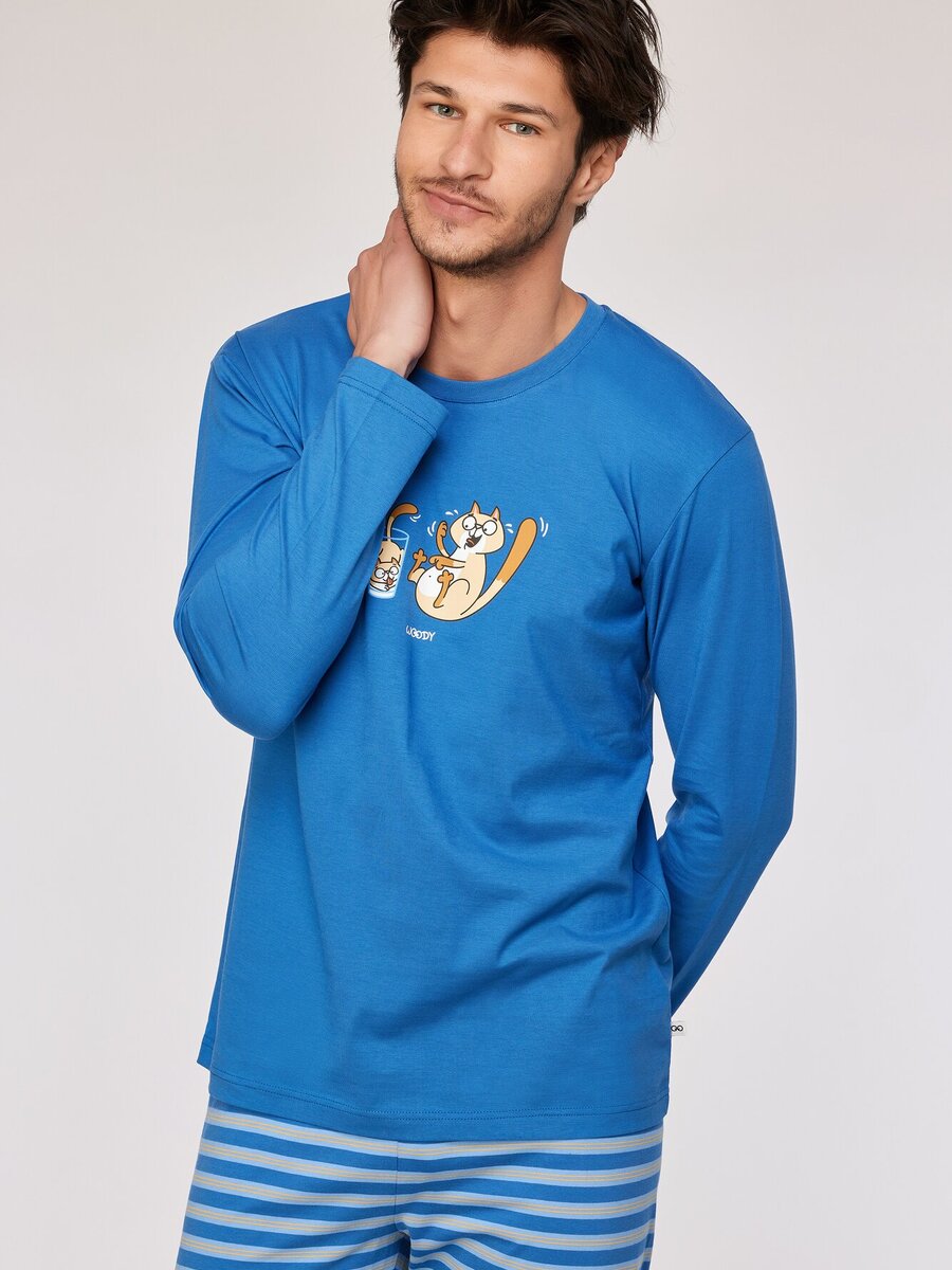 Pyjama van het merk Woody in het Blauw