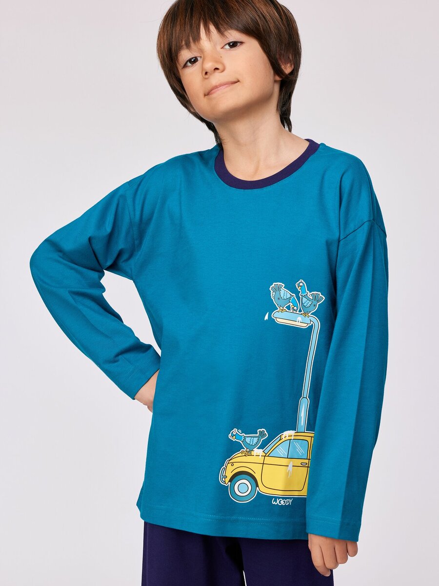 Pyjama van het merk Woody in het Blauw