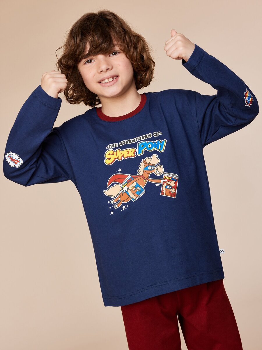 Pyjama van het merk Woody in het Blauw