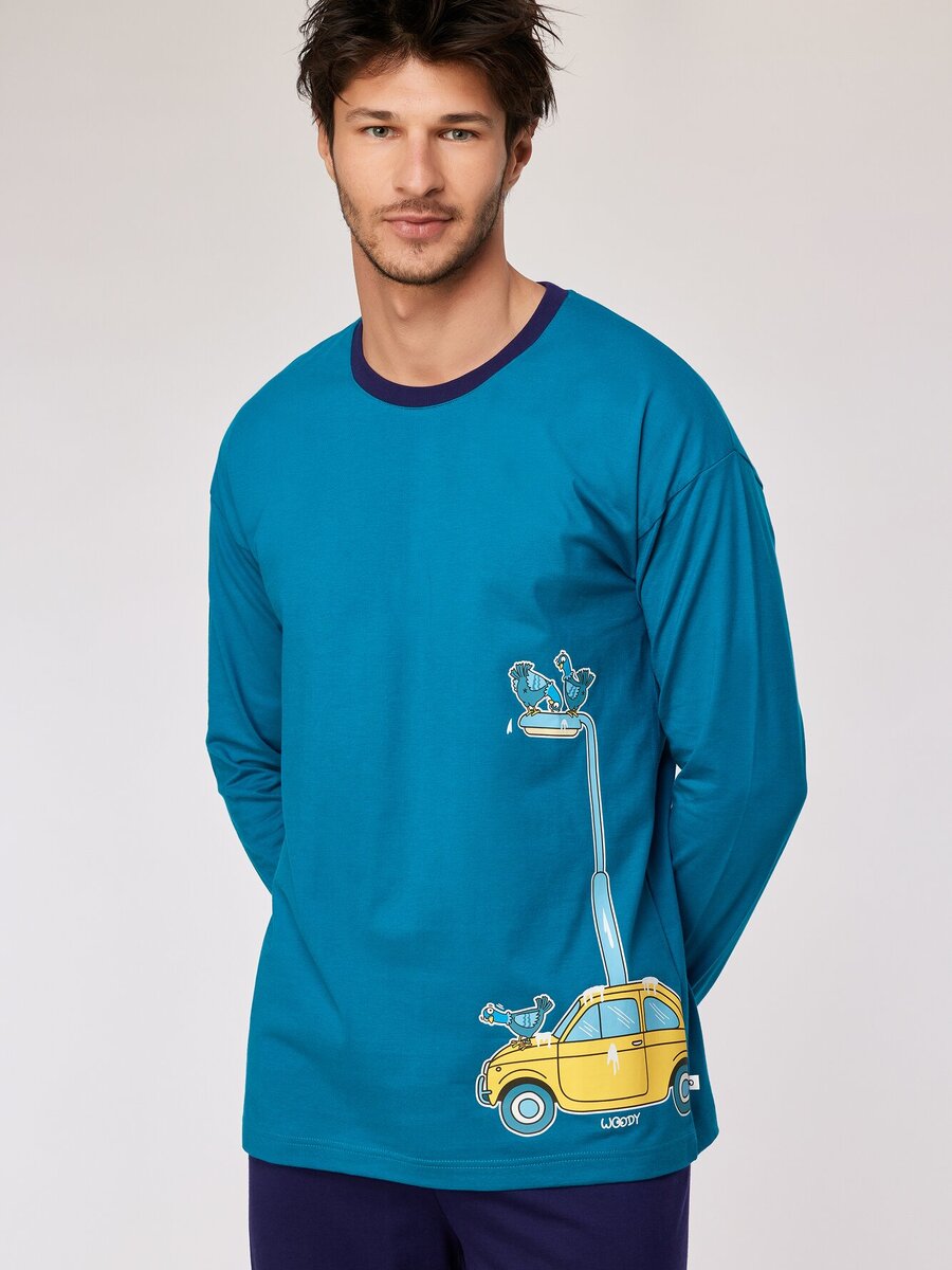 Pyjama van het merk Woody in het Blauw