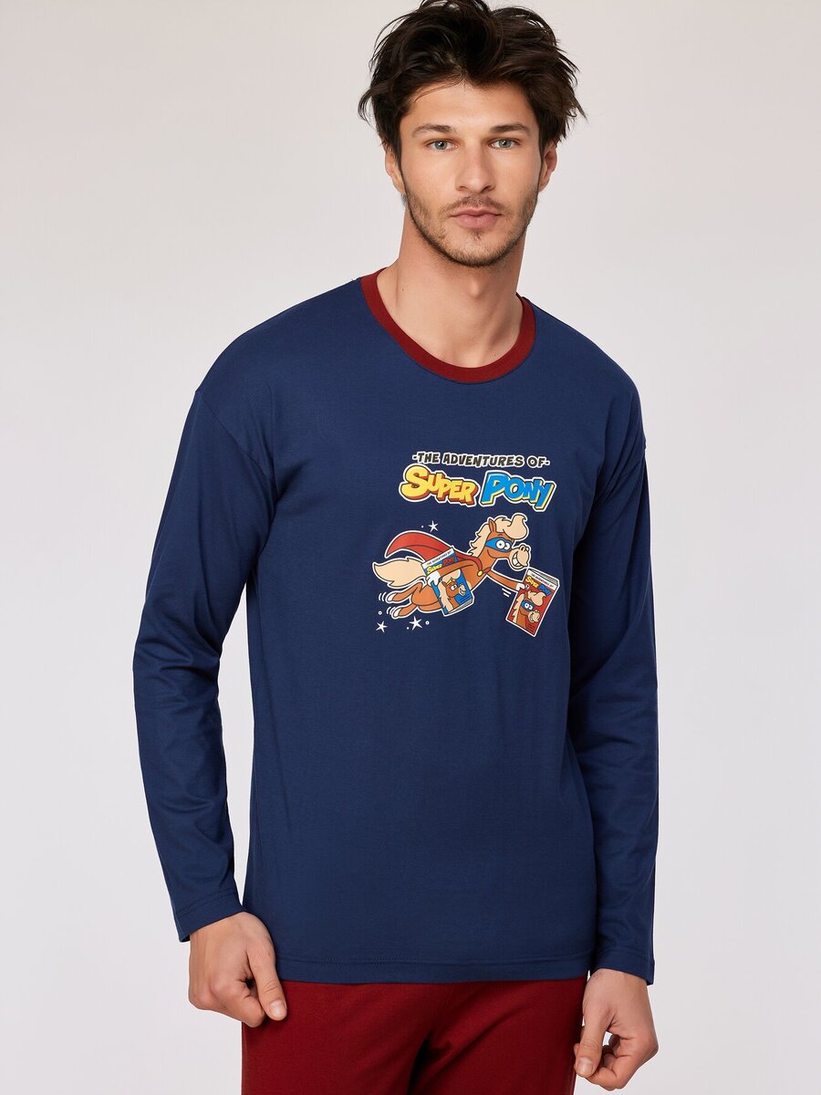 Pyjama van het merk Woody in het Blauw