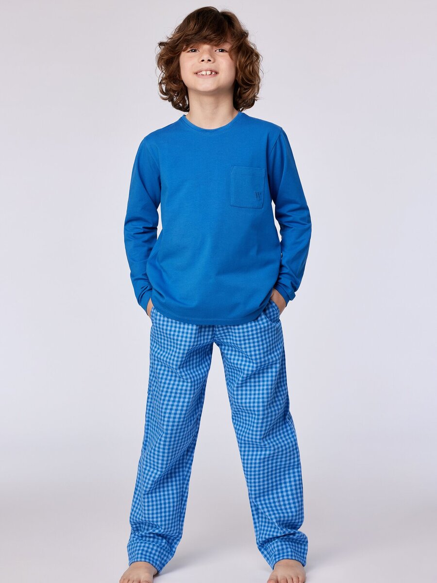 Pyjama van het merk Woody in het Marine