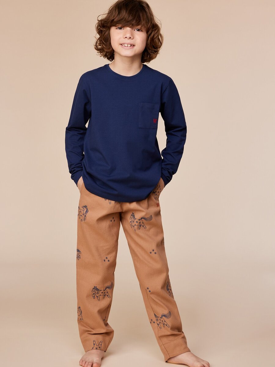 Pyjama van het merk Woody in het Marine