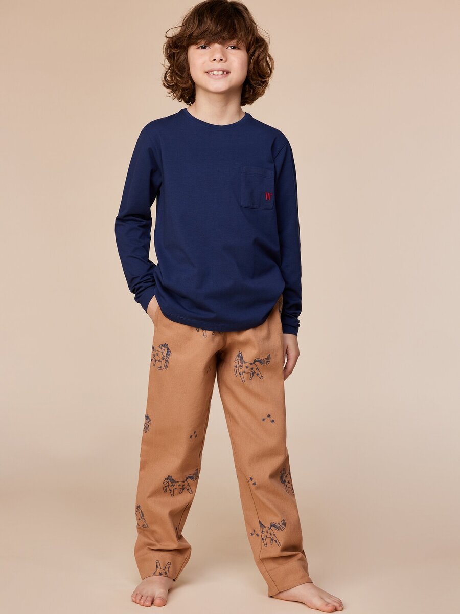 Pyjama van het merk Woody in het Marine