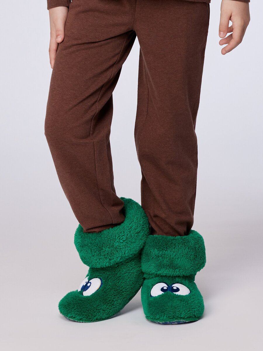 Pantoffels van het merk Woody in het Groen