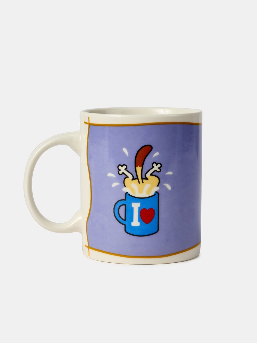 Koffietas van het merk Woody in het Blauw