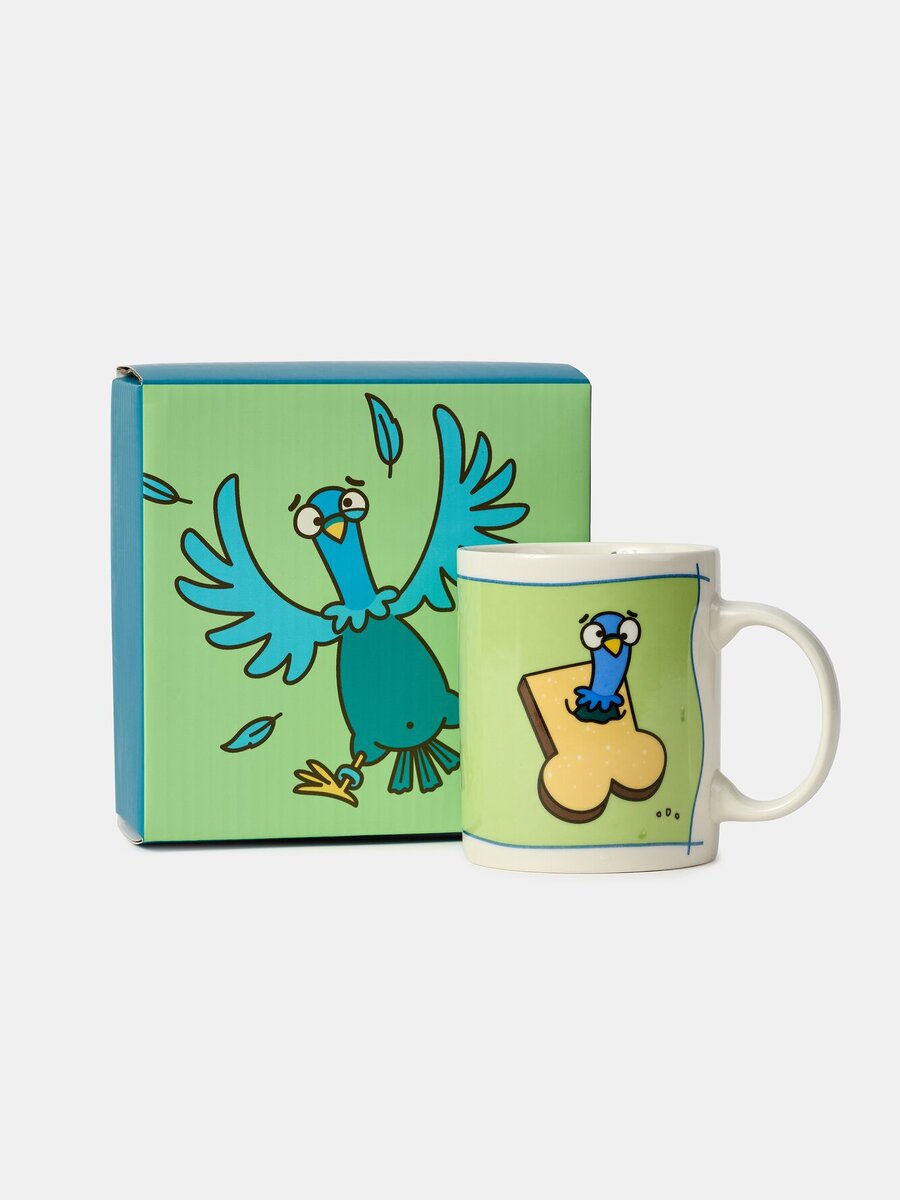 Koffietas van het merk Woody in het Blauw