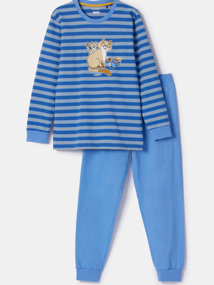 Pyjama van het merk Woody in het Marine