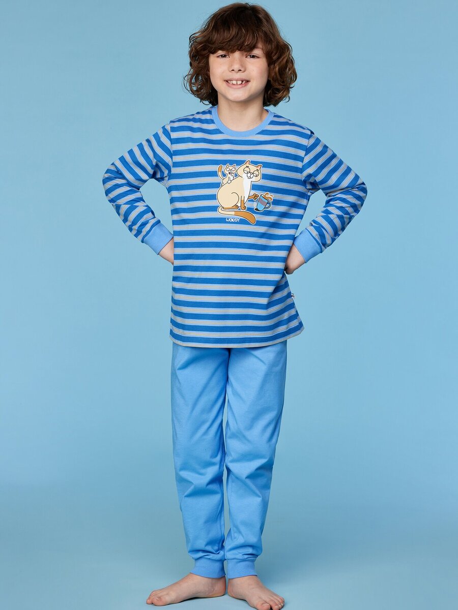 Pyjama van het merk Woody in het Marine