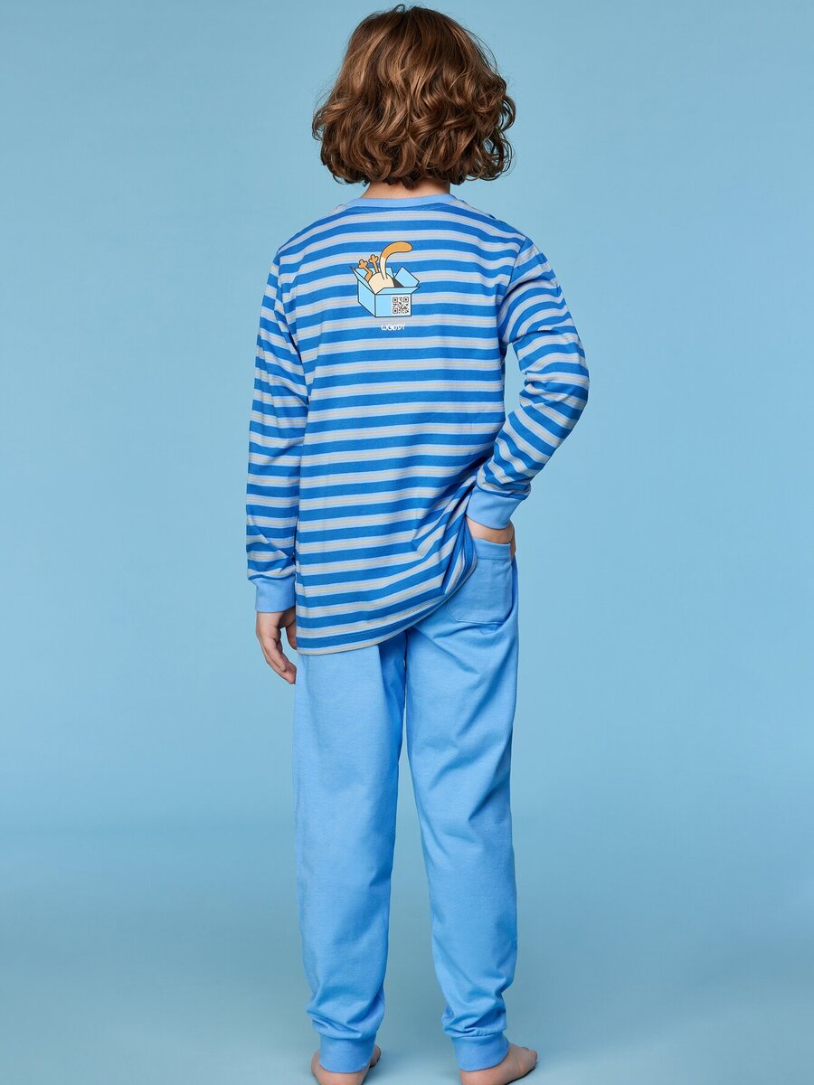 Pyjama van het merk Woody in het Marine