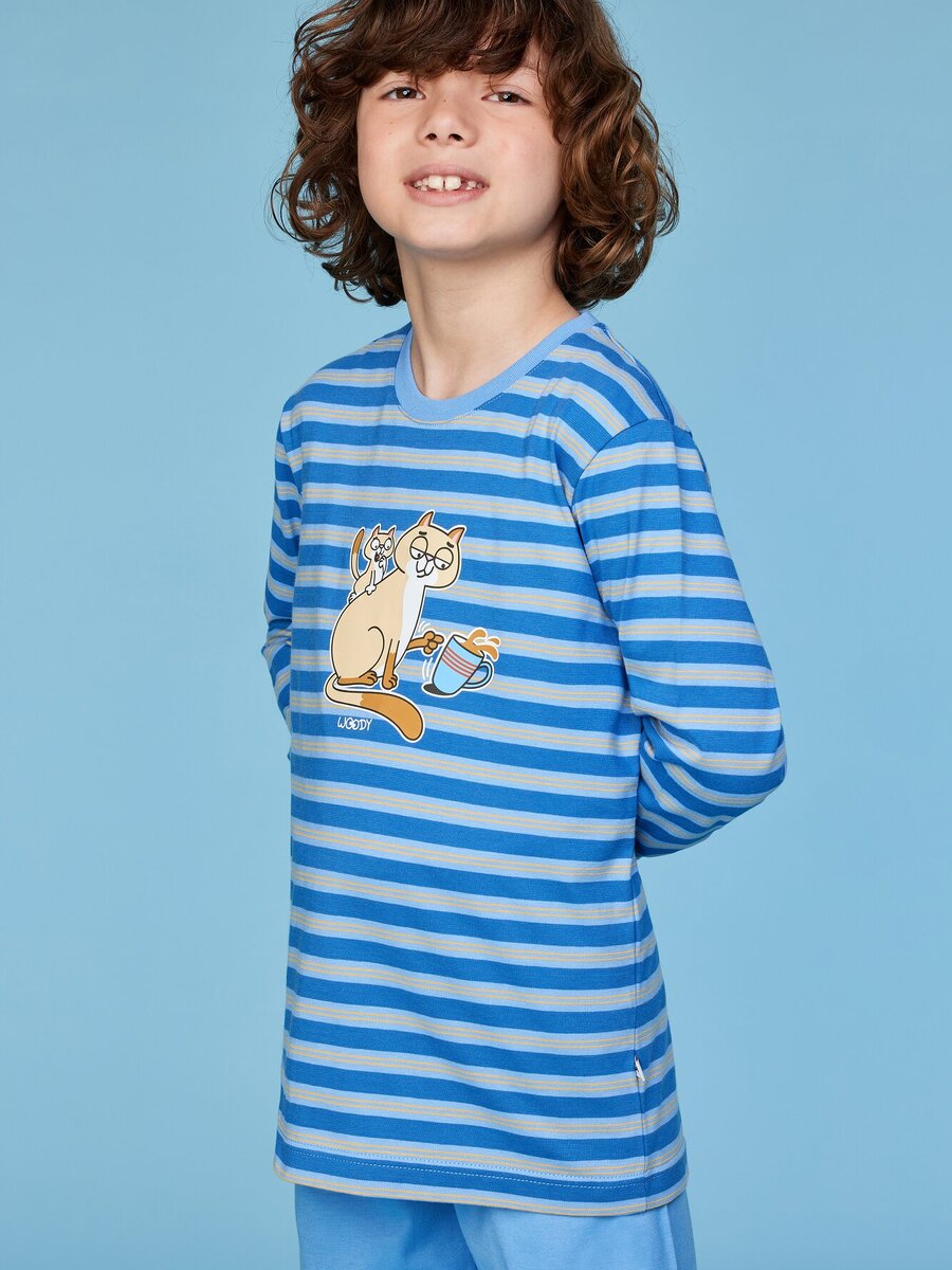 Pyjama van het merk Woody in het Marine