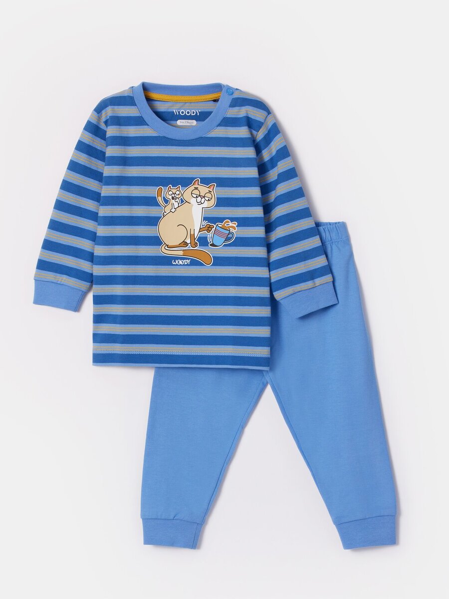 Pyjama van het merk Woody in het Marine
