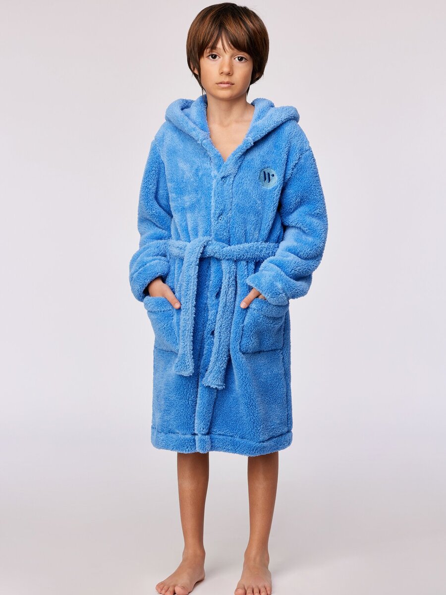 Badjas van het merk Woody in het Blauw