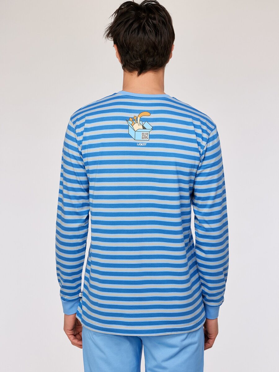 Pyjama van het merk Woody in het Marine