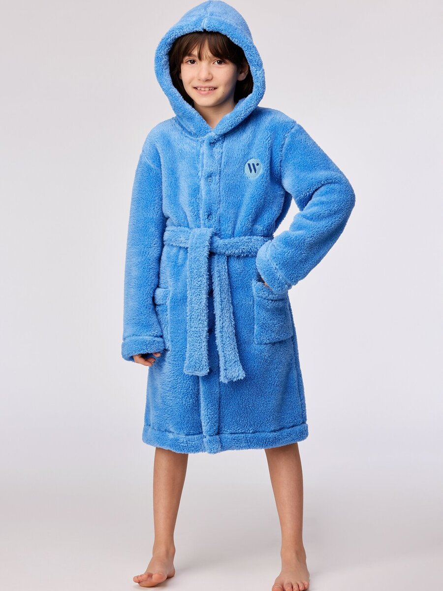 Badjas van het merk Woody in het Blauw