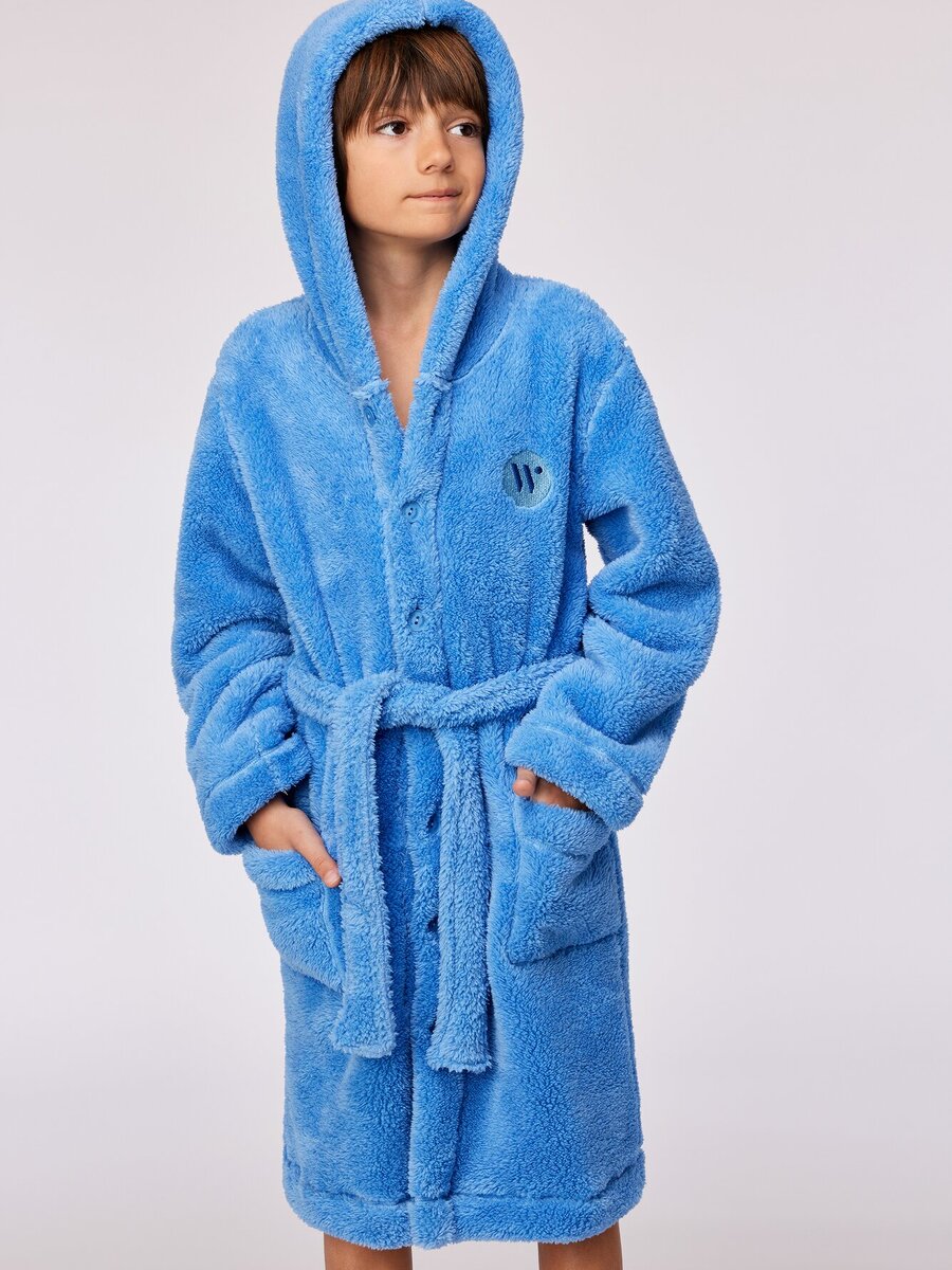 Badjas van het merk Woody in het Blauw