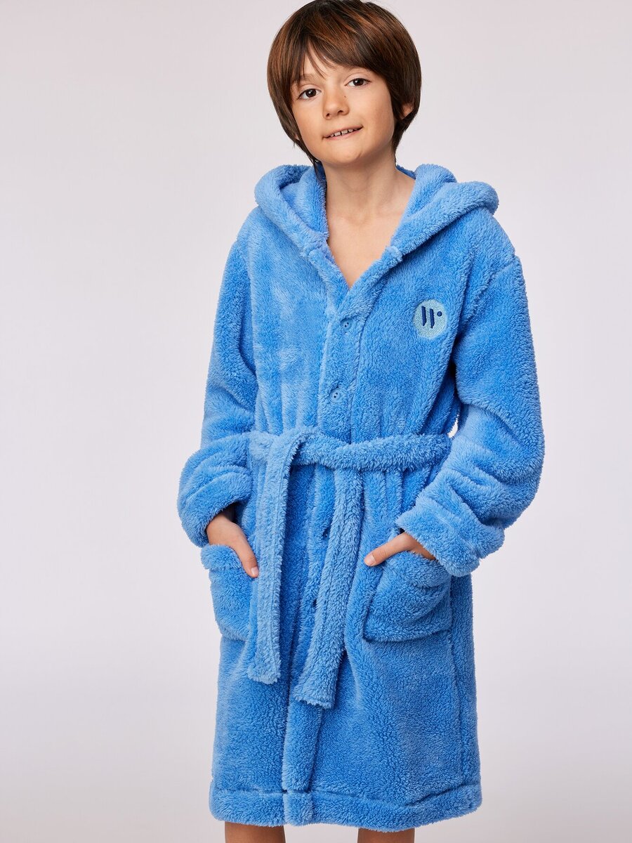 Badjas van het merk Woody in het Blauw