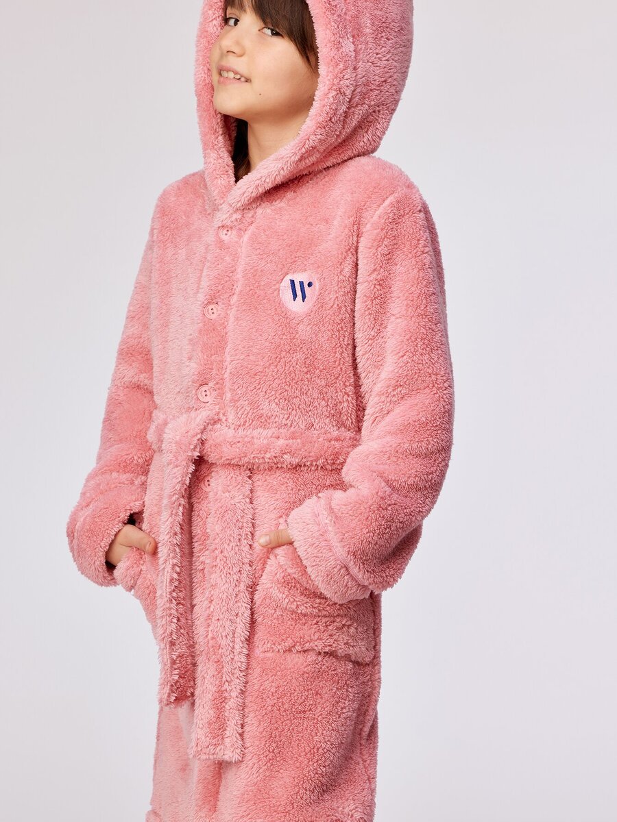 Badjas van het merk Woody in het Roze