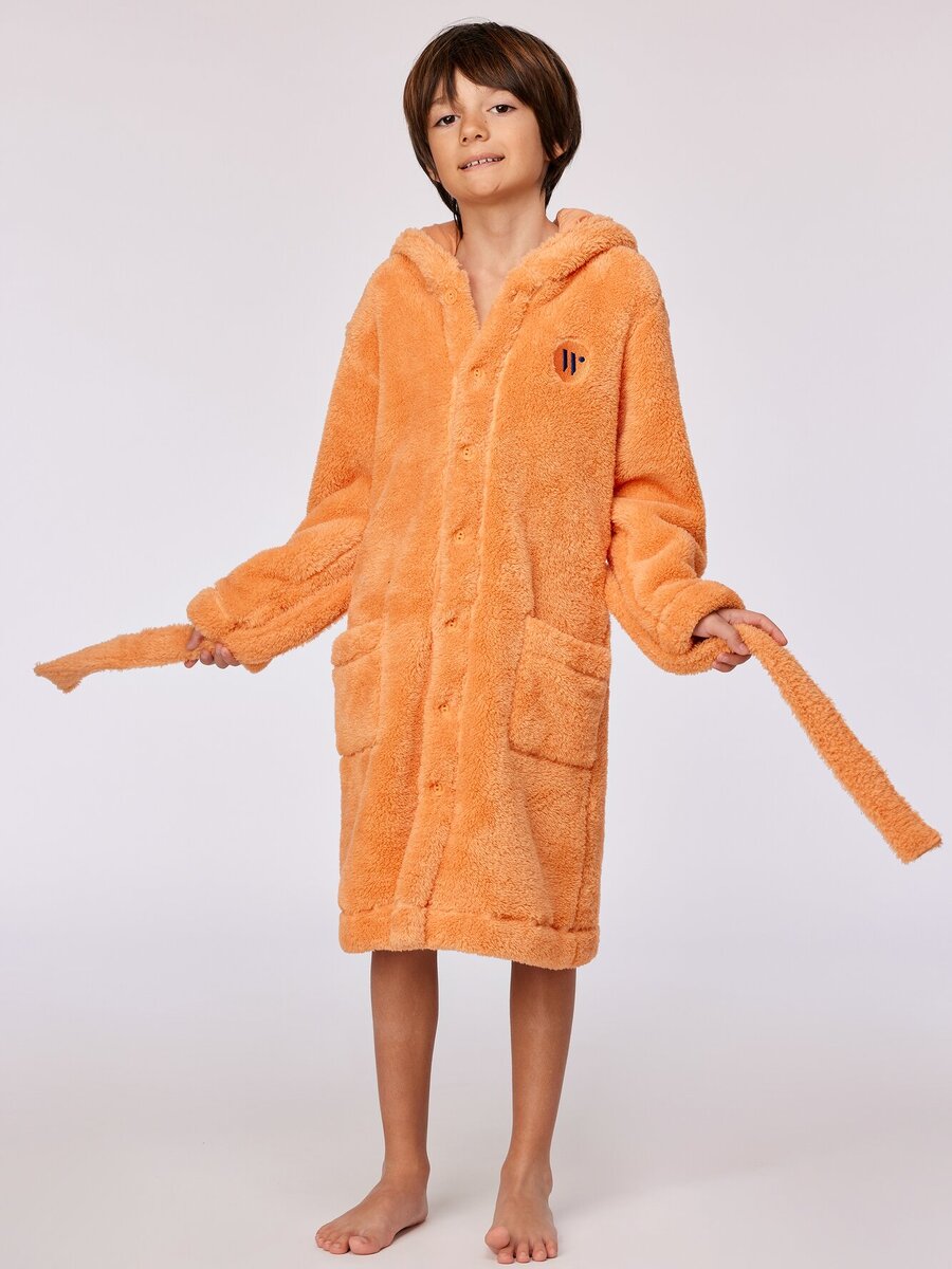 Badjas van het merk Woody in het Oranje