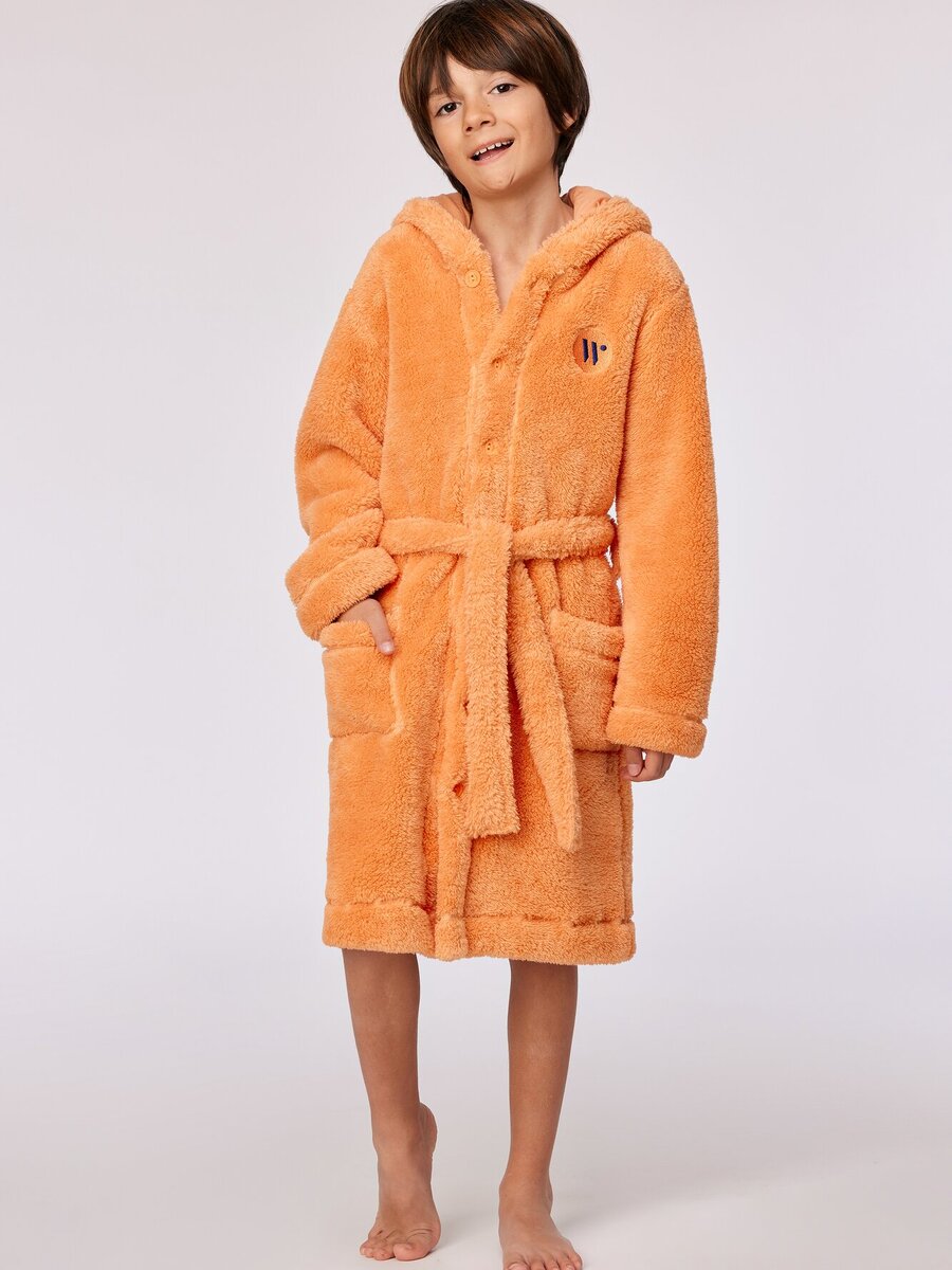 Badjas van het merk Woody in het Oranje