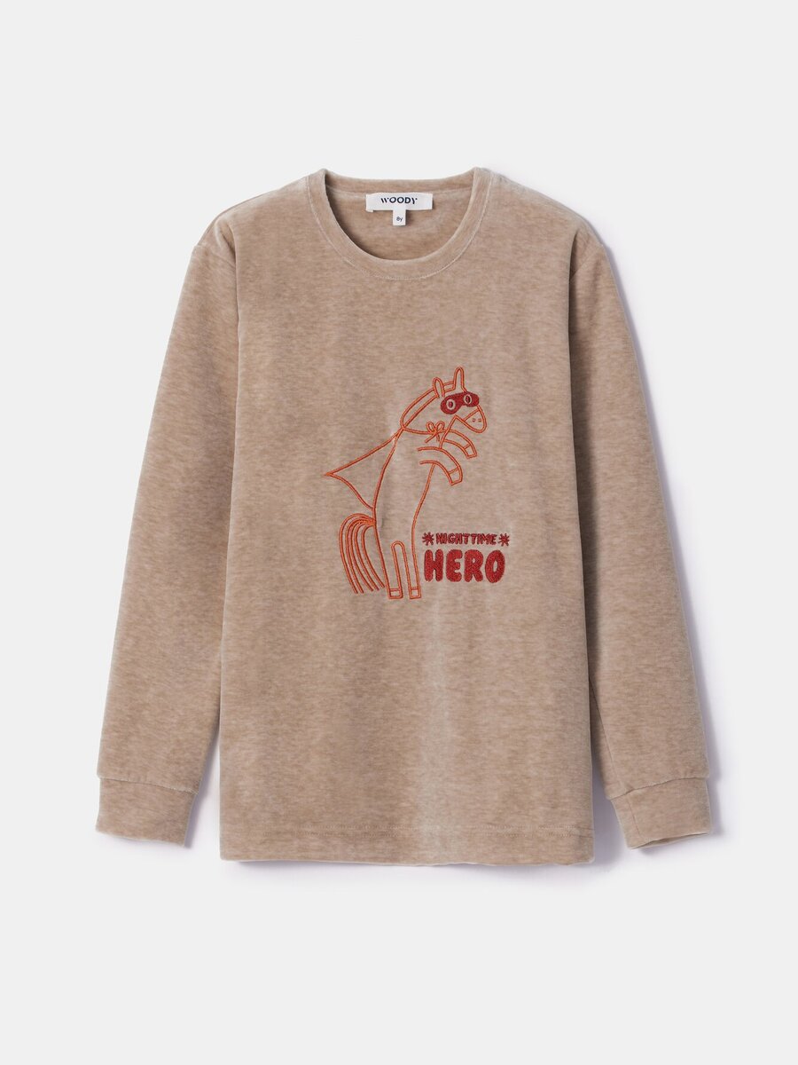 Pyjama van het merk Woody in het Beige